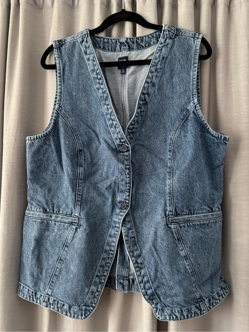 GAP Longline Denim Vest